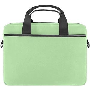 Pure Mint Groene Kleur Laptop Schouder Messenger Bag Crossbody Aktetas Messenger Sleeve voor 13 13.3 14.5 Inch Laptop Tablet Beschermen Tote Bag Case, Meerkleurig, 11x14.5x1.2in /28x36.8x3 cm