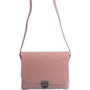 Elvy Bags Janis Scale Festivalbag - Echt Leer - Roze