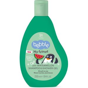 Bebble Strawberry Shampoo & Shower Gel Watermelon Shampoo en Douchegel 2in1 voor Kinderen 250 ml