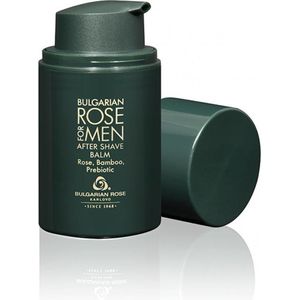 After shave balm Rose For Men | Aftershave balsem voor mannen met Aloë Vera, bamboe extract en 100% natuurlijke Bulgaarse rozenolie | 50 ml