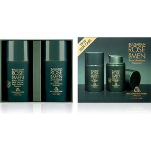 Rose For Men Face care gift set | After shave balm + Aqua active face cream | Bevat bamboo extract - Rozen cosmetica met 100% natuurlijke Bulgaarse rozenolie en rozenwater