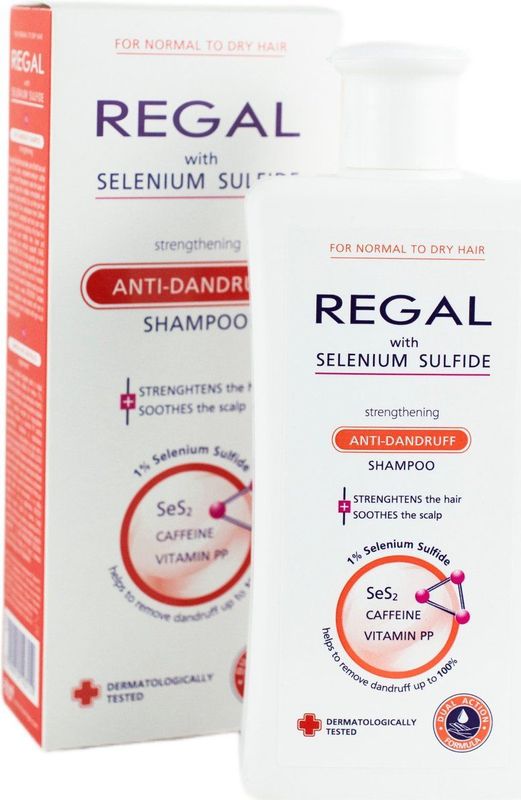 Regal Anti Roos Shampoo - Selenium Sulfide Shampoo - Versterkend voor Normaal en Droog Haar - 200ml