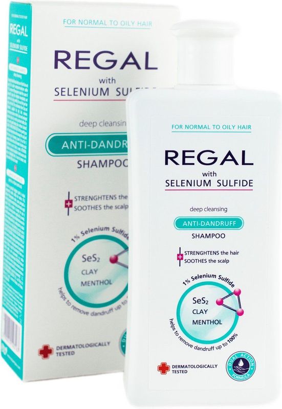 Regal Anti Roos Shampoo - Selenium Sulfide Shampoo - Diep Reinigend voor Normaal en Vet Haar - 200ml