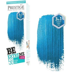 Prestige BeExtreme Ultra Blue - Haarverf Blauw - Semi-Permanente Haarkleuring - Zonder Ammoniak/Peroxide/PPD/Parabenen