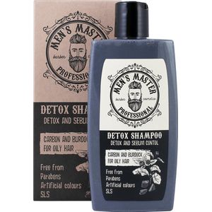 Men's Master Detox Anti Roos Shampoo Mannen - Vermindert Roos, Jeuk, Haaruitval - Normaal & Vettig Haar - 260ML