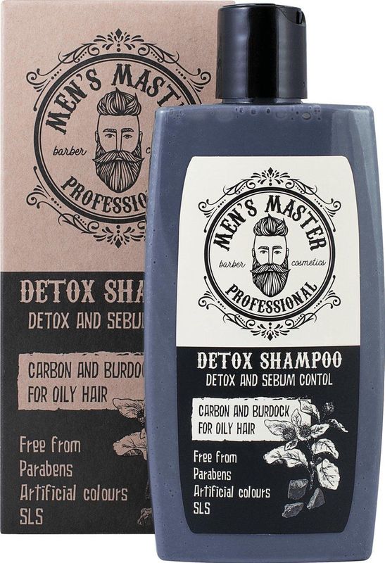 Men's Master Detox Anti Roos Shampoo Mannen - Vermindert Roos, Jeuk, Haaruitval - Normaal & Vettig Haar - 260ML