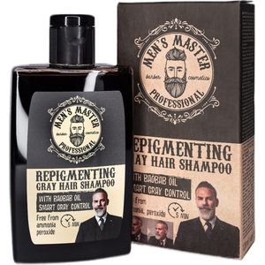 Men's Master Repigmenting Grey Hair Shampoo - Grijze Haren Shampoo Mannen - Camoufleert Grijs Haar En Versterkt De Natuurlijke Kleur