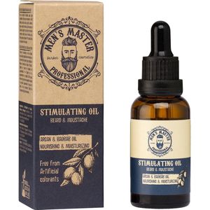 Men's Master Stimulating Beard Oil - Verzorgende Baardolie met Vitamine E - Hydrateert en Stimuleert Baardgroei - 30ml