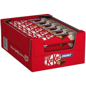 Kitkat Chunky Melk Chocolade Reep - voordeelverpakking - doos met 24 chocoladerepen