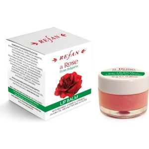Refan biologische rozenolie lippenbalsem - verzacht de droge huid van de lippen - Bulgarije rozenolie 5ml