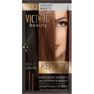 Victoria Beauty - Haarverf Shampoo V22 Hazelnut (hazelnoot) 40 ml
