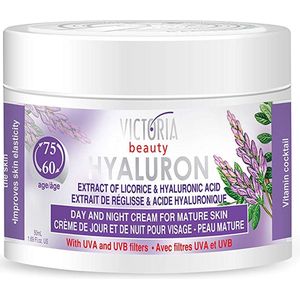 Victoria Beauty - Hyaluron Gezichtscreme 50 ml met licoriceen hyaluronic acid 60 - 75 jaar