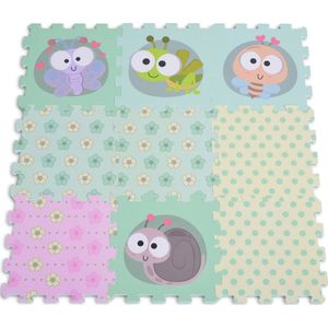 Cangaroo Insectenwereld 9 Stuks Schuimrubberen Puzzelmat 3082