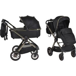 Cangaroo iClick Black 2-in-1 Kinderwagen Incl. Adapter 110918