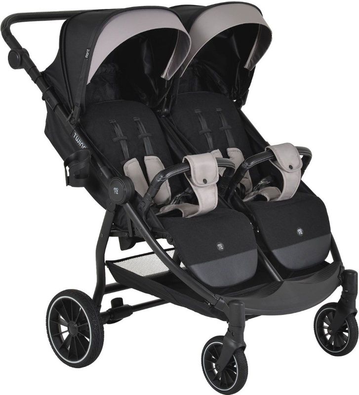 Moni - TwinGo Duowagen - Onyx - Geschikt voor 2 Kinderen