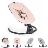Moni Babywippe Clarissa elektrisch Moskitonetz Fernbedienung Musikfunktion Timer grau pink