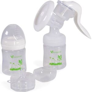Cangaroo manuelle Milchpumpe Delicate P0953, 2x 150 ml Flasche, Sauger Gruppe 0+