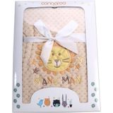 Cangaroo Babydecke Freya, Größe 80 x 110 cm kuschelige Babydecke aus Fleece beige