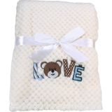 Cangaroo Freya Wiegdeken - Wit - Beertje - 100% Polyester