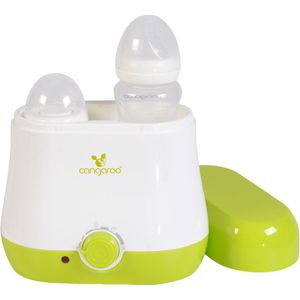 Cangaroo Flaschenwärmer BabyDuo, für 2 Flaschen, Sterilisation von Kleinteilen grün
