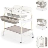 Cangaroo Garda Wit/Grijs 2-in-1 Badje en Luiertafel 110898