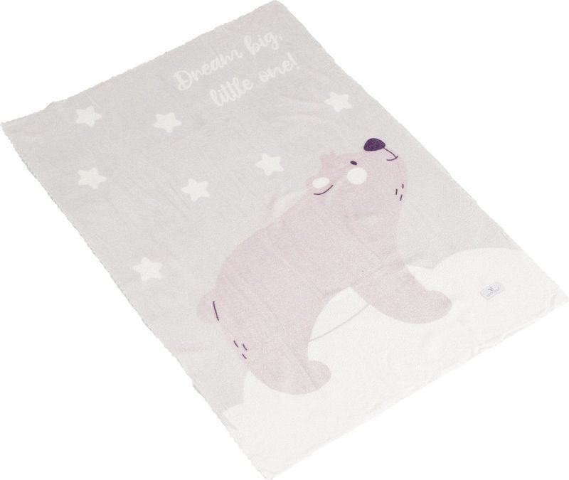 Cangaroo - Dreamy Bear - Wiegdeken - Grijs - Polyester
