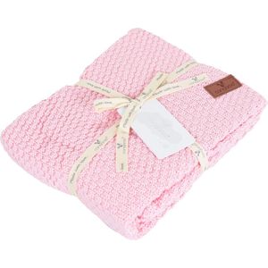 Cangaroo - Popcorn Wiegdeken - Roze - 50% Bamboe 50% Katoen
