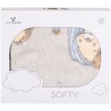 Cangaroo - Softy Lovely Day - Dekentje - Grijs - Polyester
