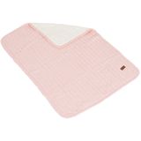 Cangaroo - Sherpy - Wiegdeken - Roze - 100% Katoen/100% Polyester