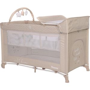 Lorelli - Noemi Plus - Campingbed - Fog Beige - Inclusief Bodemverhoger