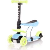 Lorelli Kinderroller Laufrad 2 in 1 Smart PU Räder leuchten klappbar verstellbar hellgrün