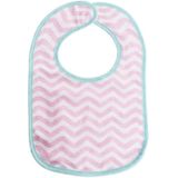 Baby Care Babylätzchen 7-teiliges Set Selbstverschluss, einlagig, wasserdicht rosa