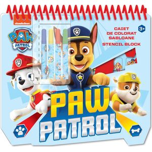 Paw Patrol stencil tekenblok a4