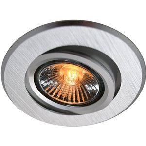 V-Tac Inbouw spot verstelbaar 50mm rond geborsteld aluminium 5013364