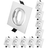 V-TAC VT-782SQ-WH LED Inbouwspots - Wit - Aluminium - GU10 - IP20