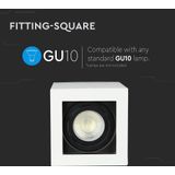 Opbouwspot - Wit - Aluminium - GU10 Fitting