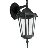 Traditioneel klassieke wandlamp - Zwart - Hangend - Geschikt voor E27 - IP44