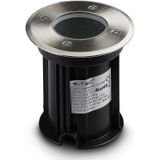 GU10 Ondergrondse Fitting - Zwart - Roestvrijstaal