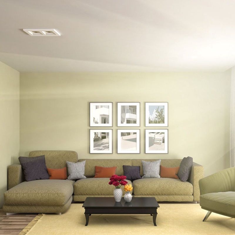 Gipsfitting - Vierkant - Wit - Inbouwarmatuur - 1x2