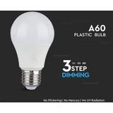 LED - A60 - Dimbare Lamp - Daglicht - Plastic - 9 Watt
