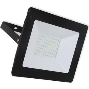 V-TAC LED-buitenspot 50 W, IP65, zwart, met glas, IP65, 4250 lm, natuurlijk licht, 4000 K