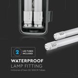 Led 44 w Decken Leuchte Röhren Wannen Industrie Hallen Strahler Tages-Licht vtac 6400