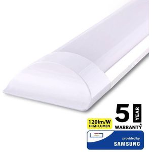 V-Tac - LED Armatuur - Wit - 50W - 150cm - 6400K