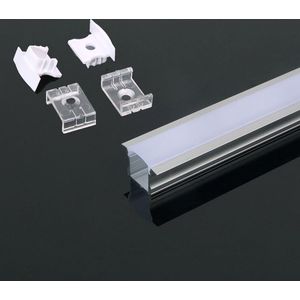 LED-stripverlichting - montageset - IP20 - zilver