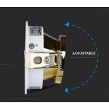 V-TAC - VT-874-WG - LED Inbouwspots - Wit - Goud - GU10 - IP20