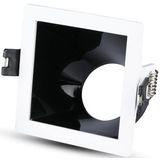 GU10 - Fitting - Wit + Chroom - Aluminium - Modern Ontwerp