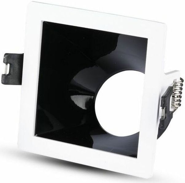 GU10 - Fitting - Wit + Chroom - Aluminium - Modern Ontwerp