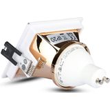 GU10 Fitting - Wit + Chroom - Aluminium - Modern Ontwerp