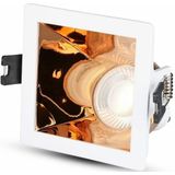 GU10 Fitting - Wit + Chroom - Aluminium - Modern Ontwerp