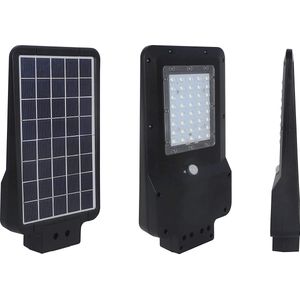 LED Solar Straat Lamp met Sensor LED/15W/7,4V 6000K IP65